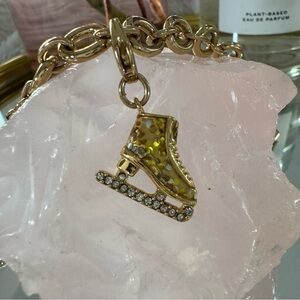 RARE Kate spade Gold Ice Skate Charm